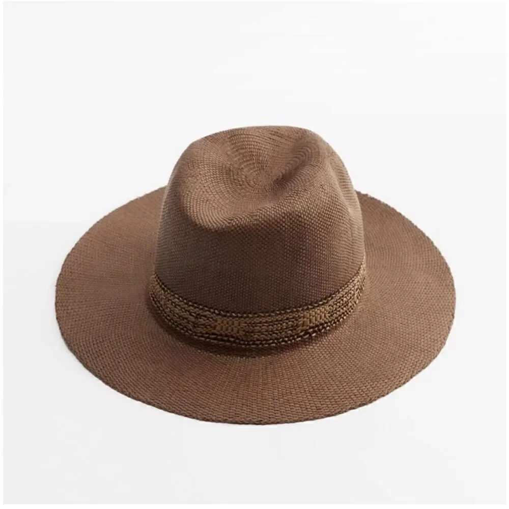 NWT ZARA WOVEN RANCHER HAT Size S